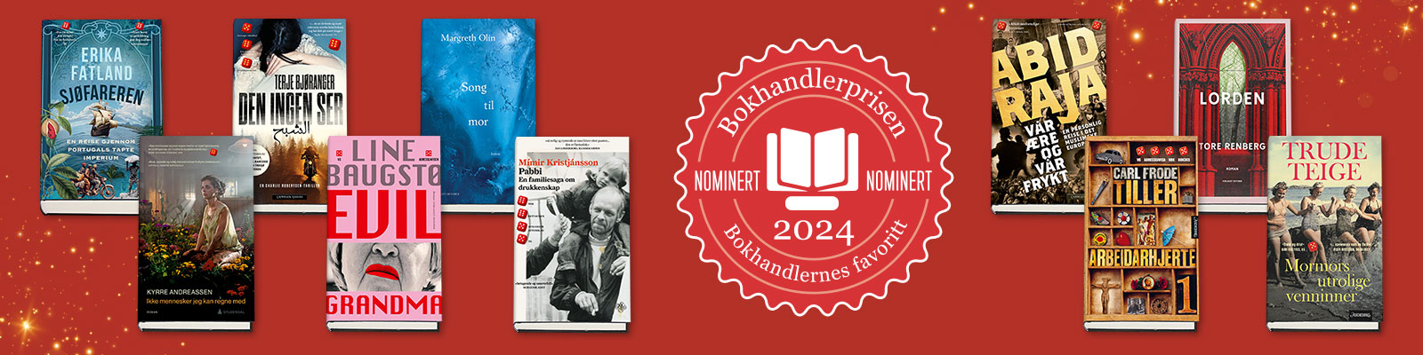 Nominerte til bokhandlerprisen 2024