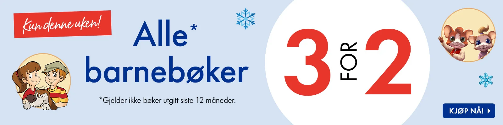 3 for 2 på barnebøker