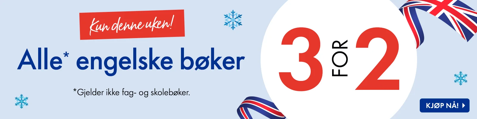 3 for 2 på engelske bøker
