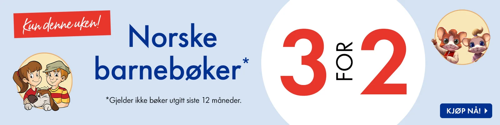 3 for 2 på barnebøker