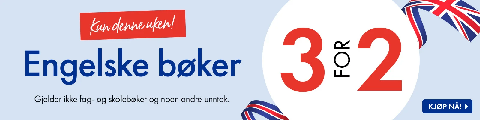 3 for 2 på engelske bøker